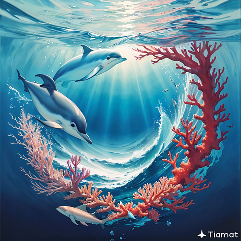 Tiamat——一幅以海洋为主题的艺术画作