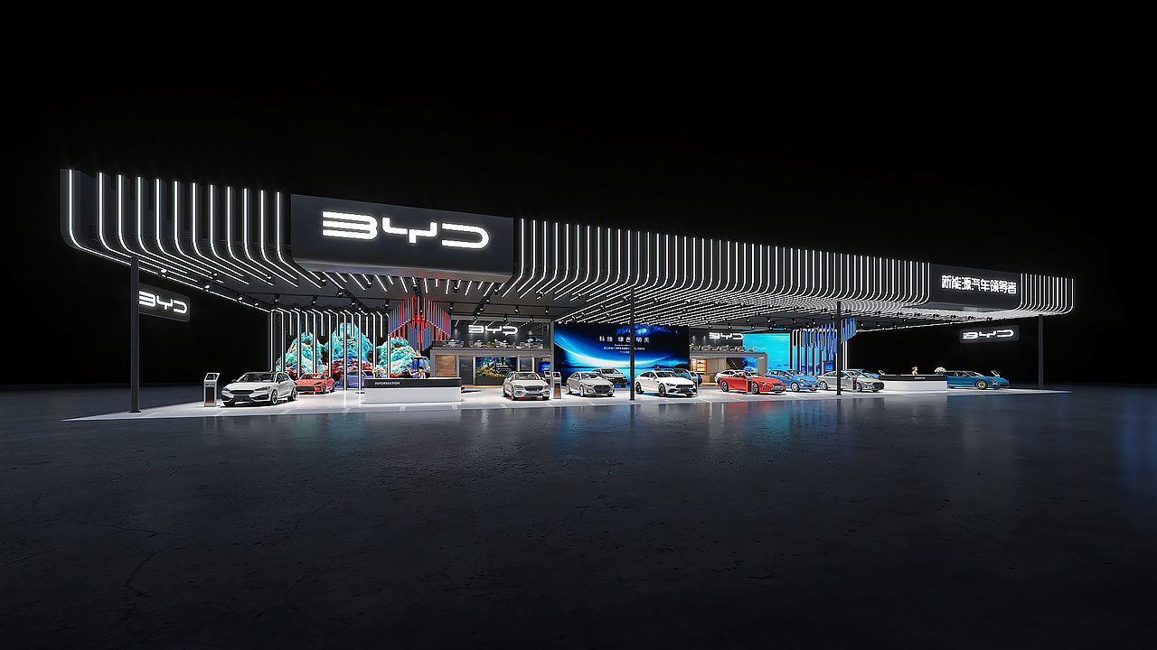 2022比亚迪展台