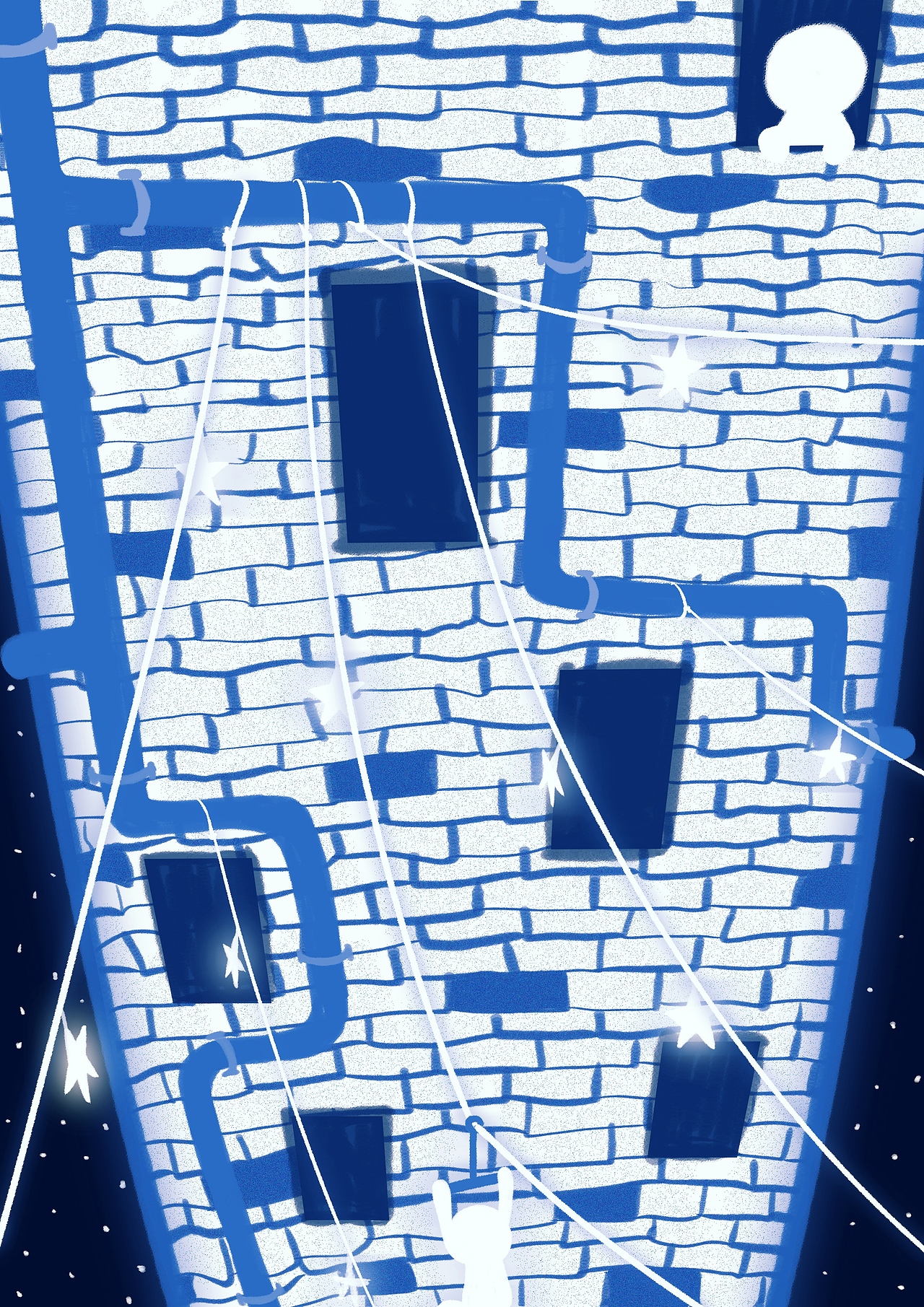 插画—倒转拨星澜（图ZMzA2NTgwMzY4） - 艺术插画 - 站酷设计师今天也想学画画呀原创素材 - 站酷ZCOOL