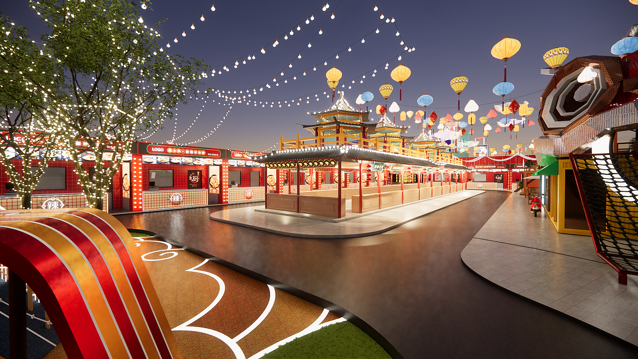 国潮夜市 新星夜市设计