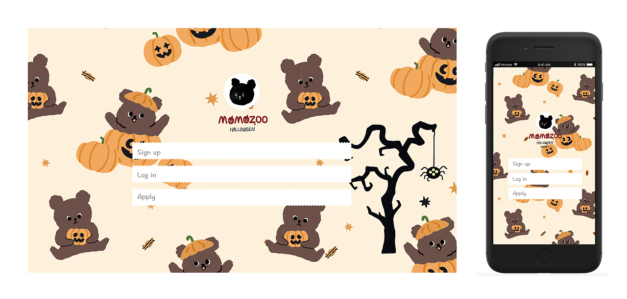 momozoo系列万圣节🎃品牌插画