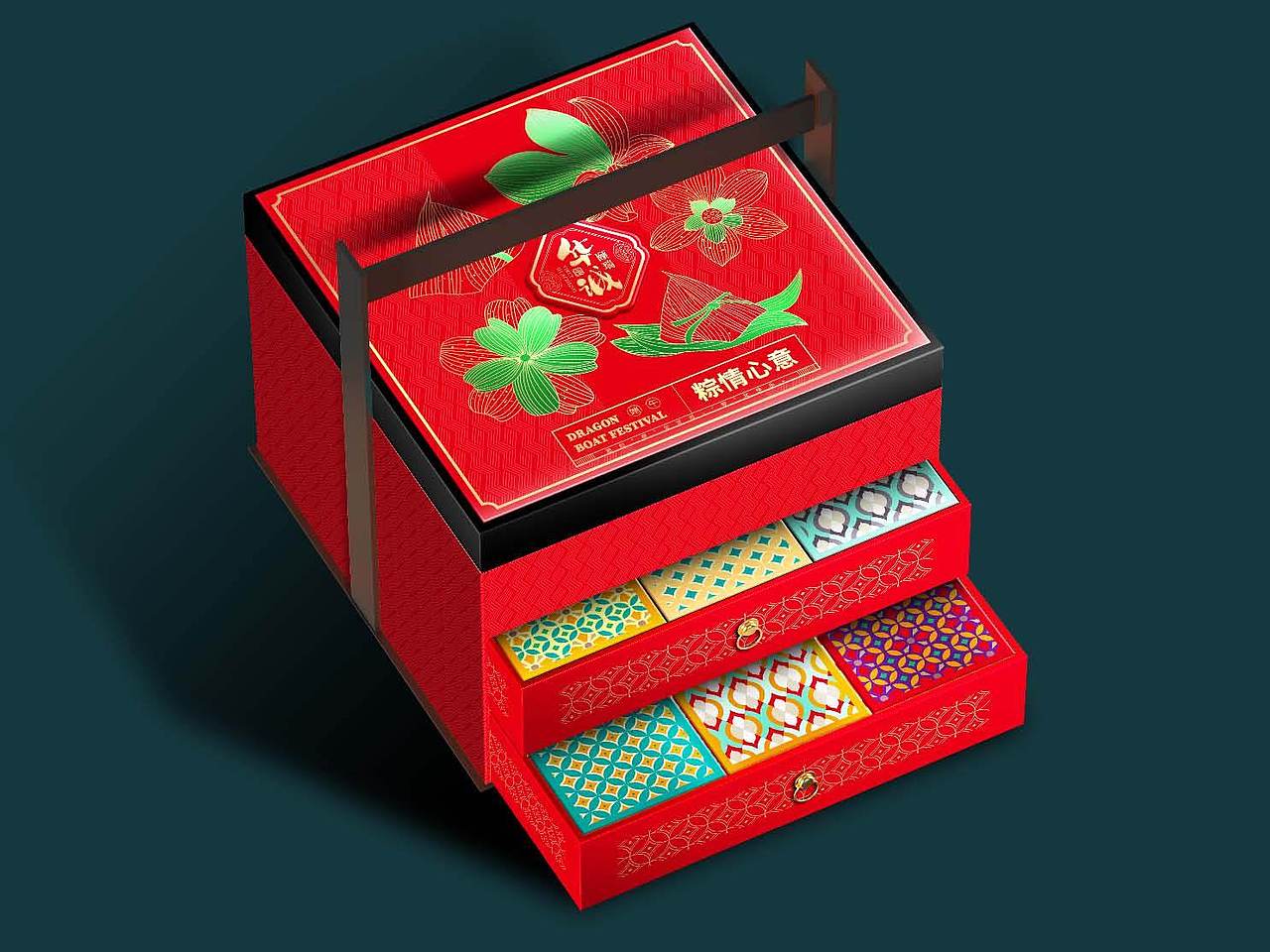 巨灵设计 x 颐瑞华诚 | 熊猫形象端午粽子礼盒
