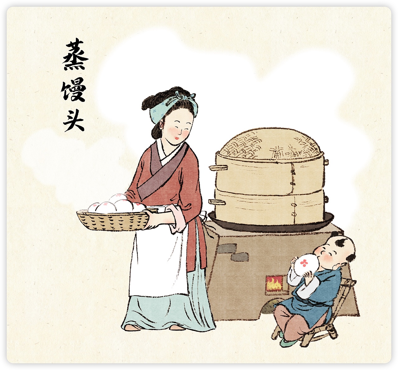 中国古代传统年俗系列（图ZMzI1NjUxMzI4） - 商业插画 - 站酷设计师虚山原创素材 - 站酷ZCOOL