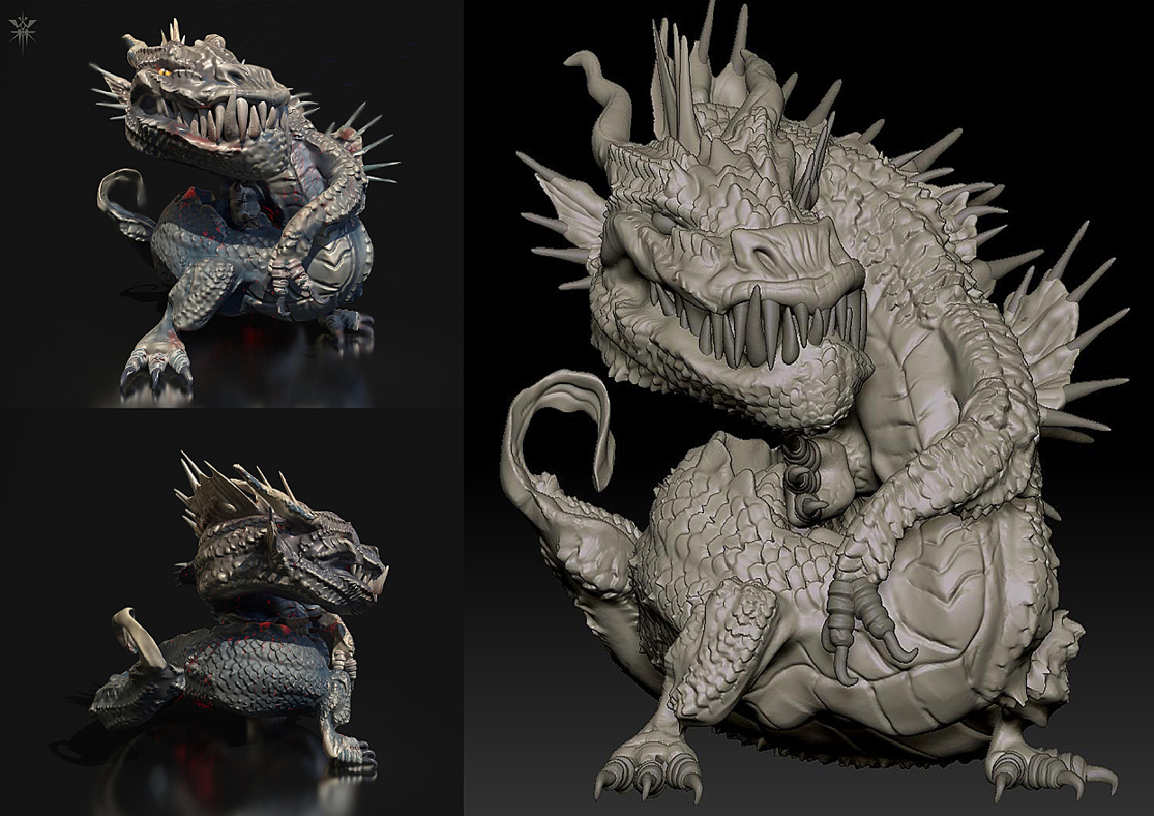 2020-Zbrush作品汇总|三维|其他三维|王屹林_原创作品-站酷ZCOOL