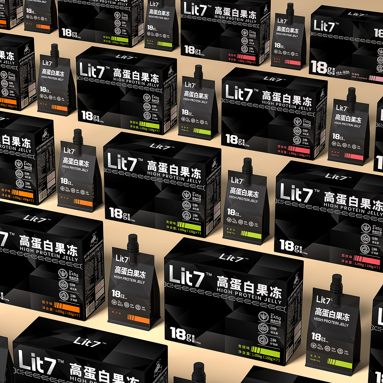 Lit7高蛋白果冻快消品品牌（图ZMzM3ODExOTc2） - 包装 - 站酷设计师无限脑洞张某人原创素材 - 站酷ZCOOL