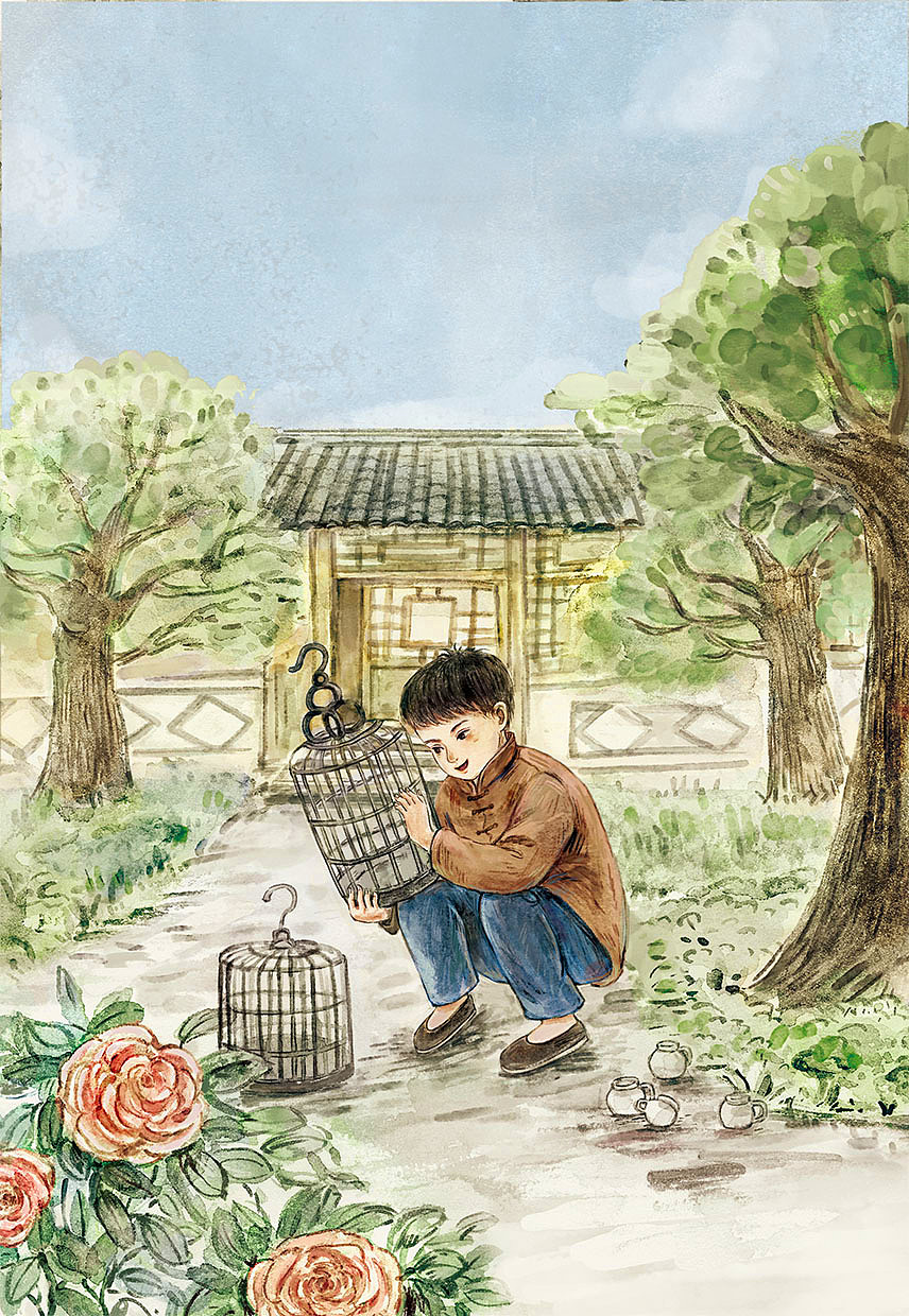 文学作品插画封面设计