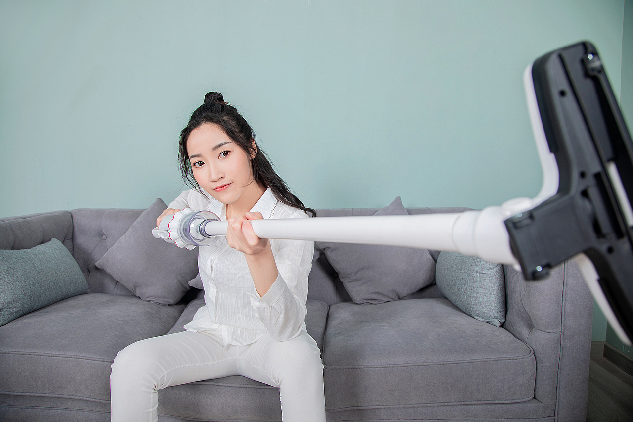 喜人品牌吸尘器模特拍摄评测视频主图视频详情页