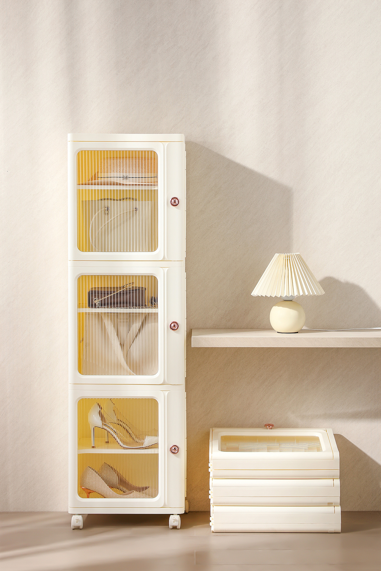 透明可分层收纳盒