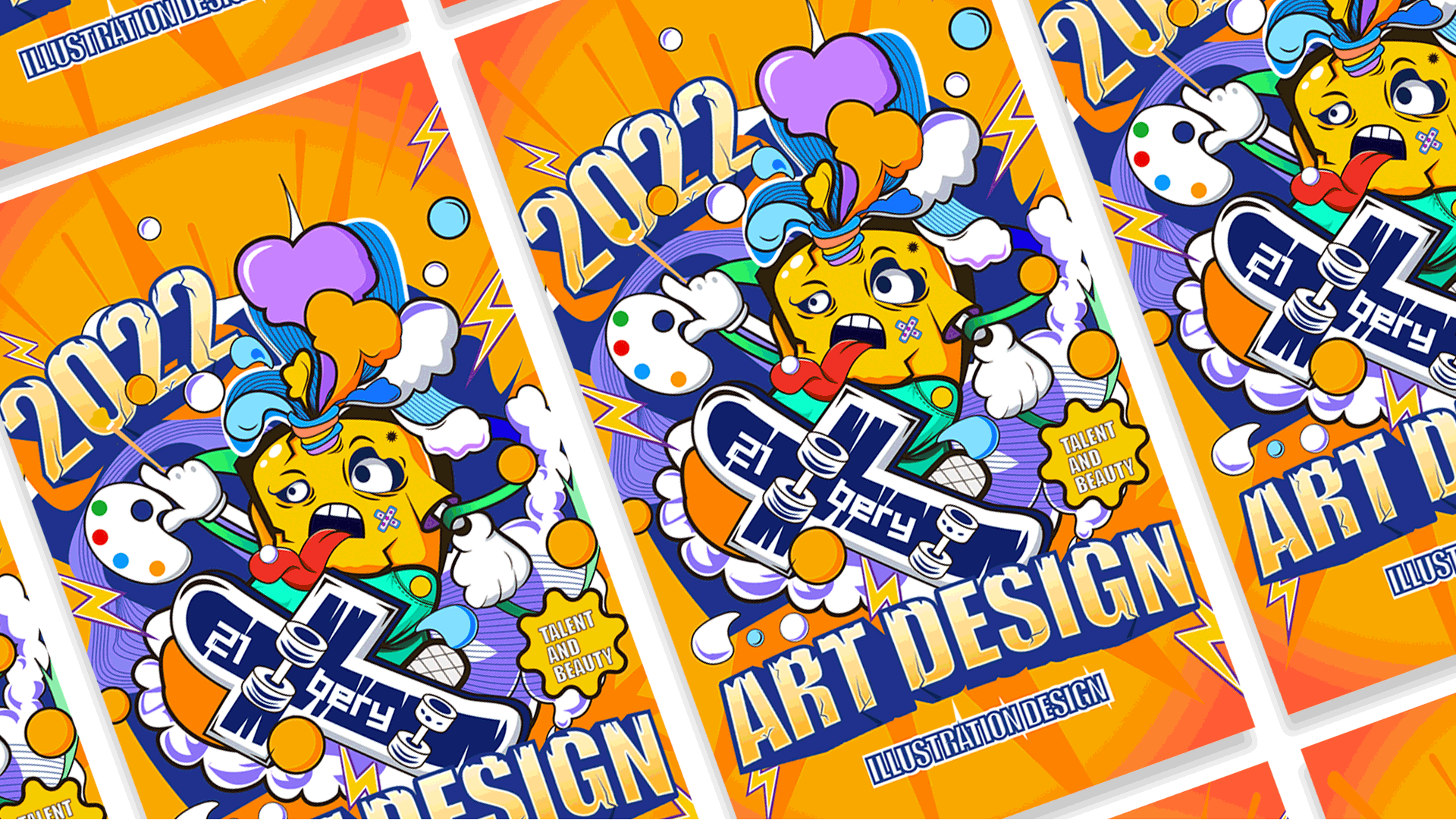 潮流插画-潮玩艺术（图ZMzA3MzI2MTcy） - 新锐潮流插画 - 站酷设计师berry家的小浮云原创素材 - 站酷ZCOOL