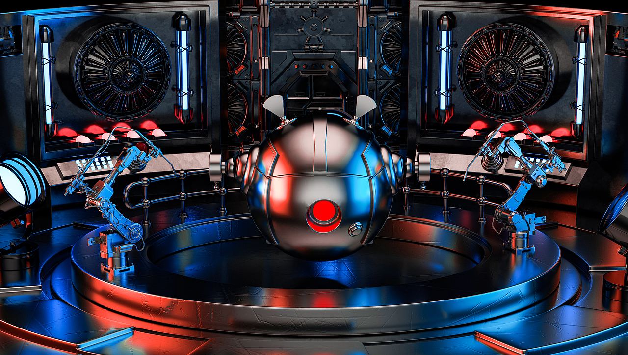 c4d三维建模渲染练习