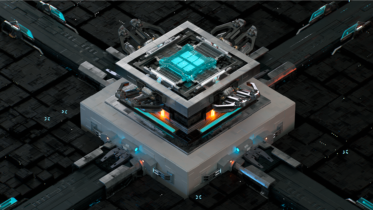 奥诺算力 - 科技芯片3D概念动画设计