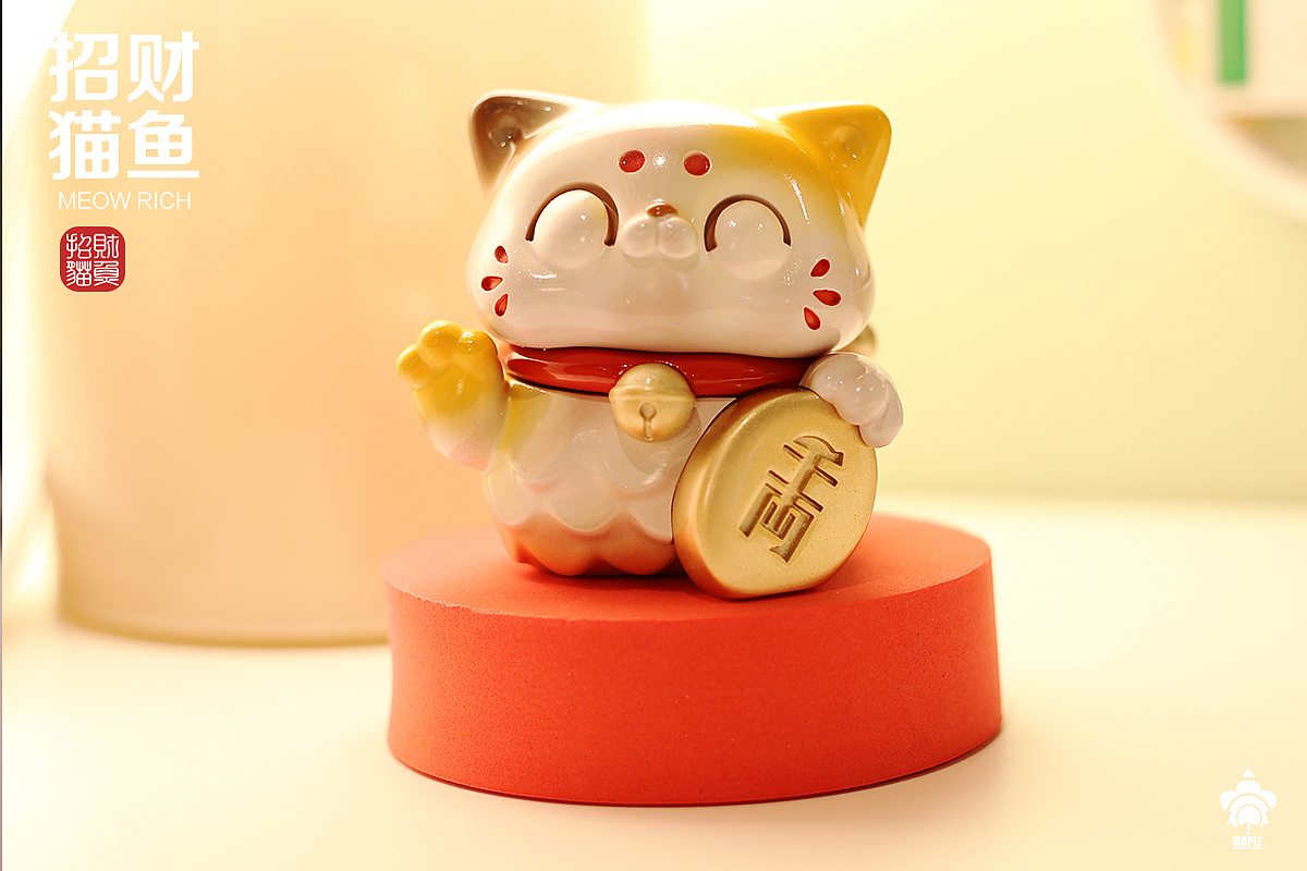 招财猫鱼-1代&2代（图ZMzM3ODAwMzQw） - 玩具 - 站酷设计师瓦斯蛇原创素材 - 站酷ZCOOL