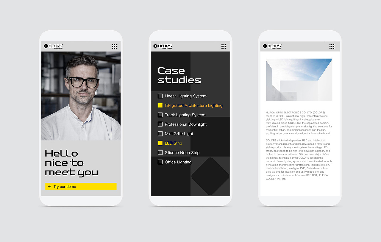 COLORS 华彩光品牌视觉设计