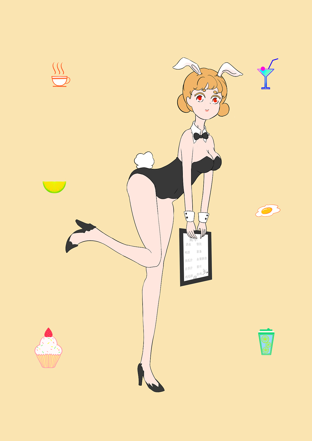 兔女郎（图ZMjk5MjEzMjI0） - 创作习作 - 站酷设计师十个那么重的兰原创素材 - 站酷ZCOOL