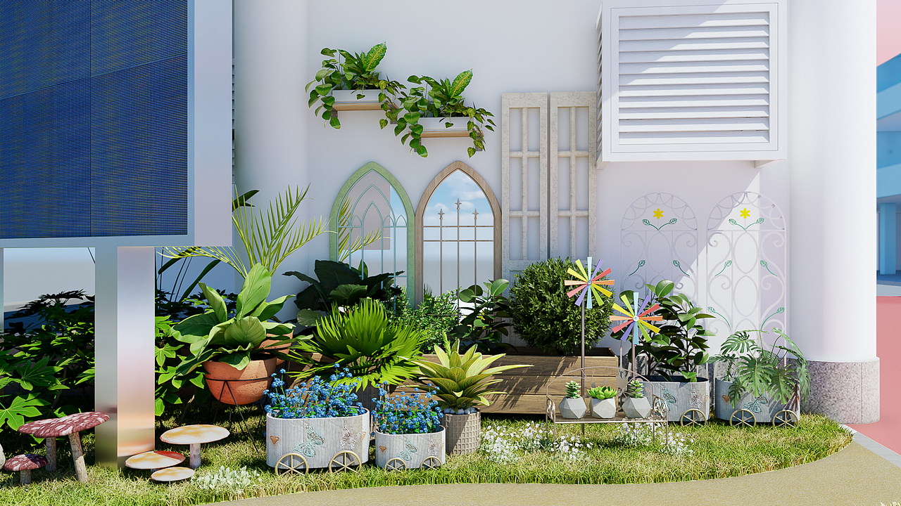 一组景观小品 绿化带装饰（图ZMzUyODI4OTA0） - 商业空间设计 - 站酷设计师ALIN_ALIN原创素材 - 站酷ZCOOL