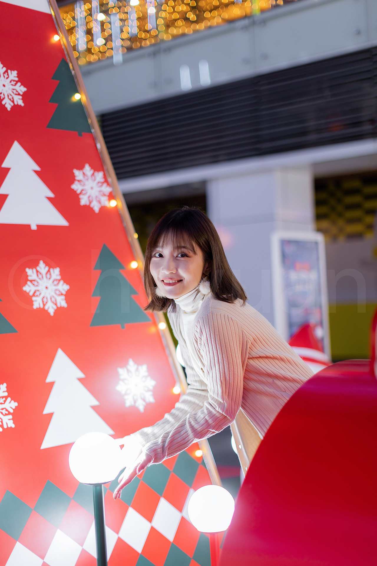 广场美陈活动摄影 人像互动摄影