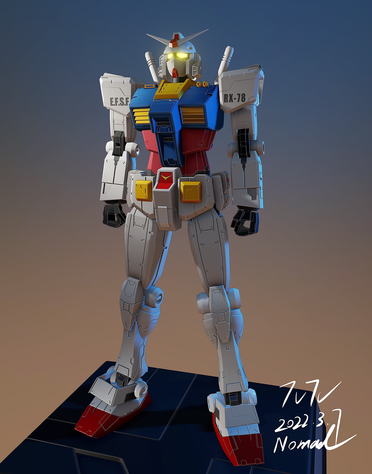 我用iPad做高达—Nomad硬表面建模教程（图ZMjk2MjYyMjcy） - 机械/交通 - 站酷设计师我是超人兔原创素材 - 站酷ZCOOL