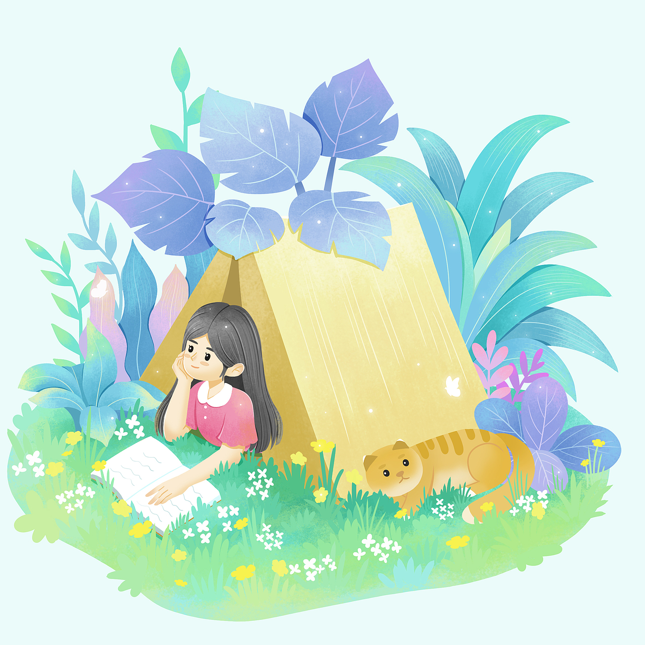 一人一猫小场景系列