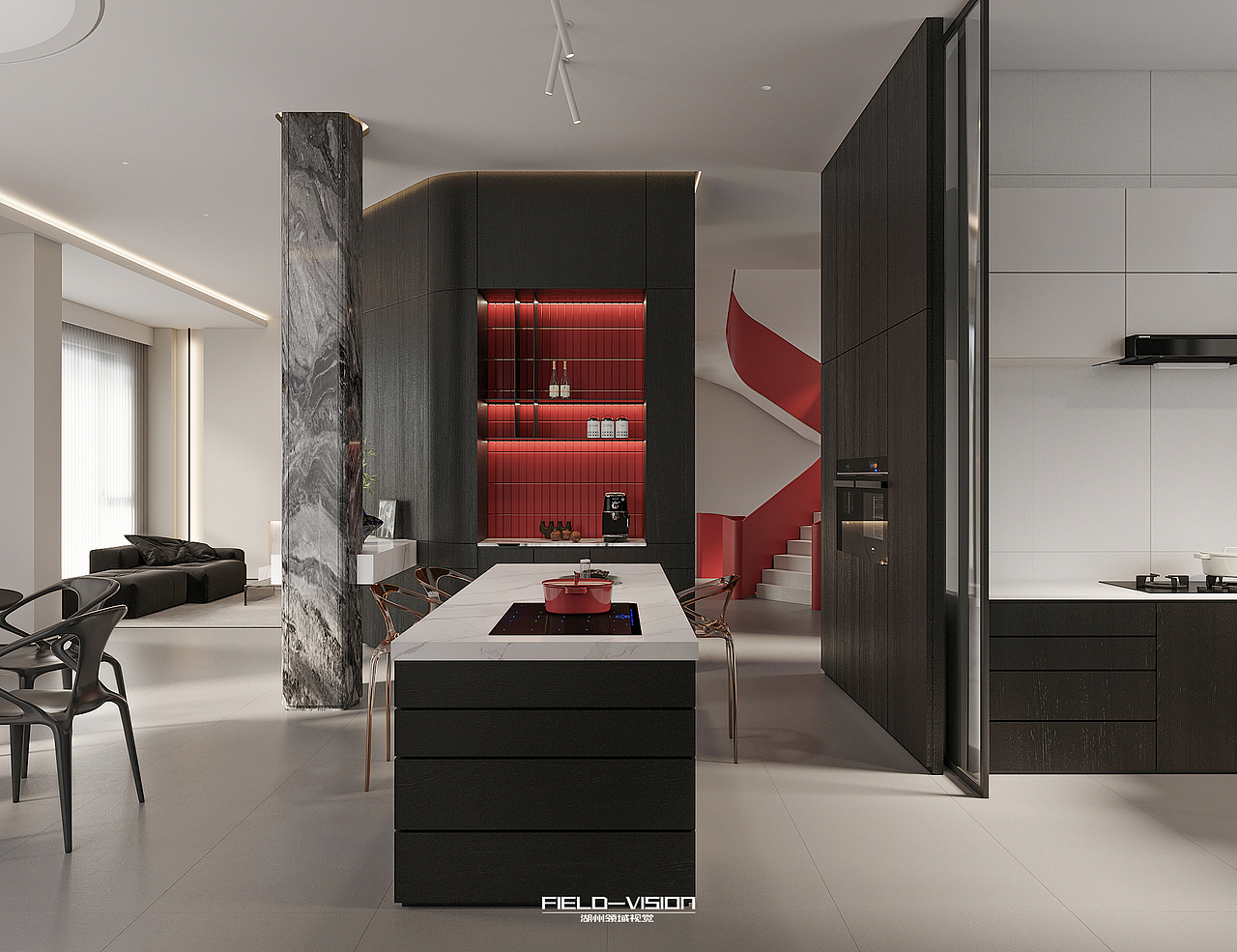 Corona渲染作品┃现代厨房（图ZMzQ3NDY5OTUy） - 家装设计 - 站酷设计师LightLink原创素材 - 站酷ZCOOL