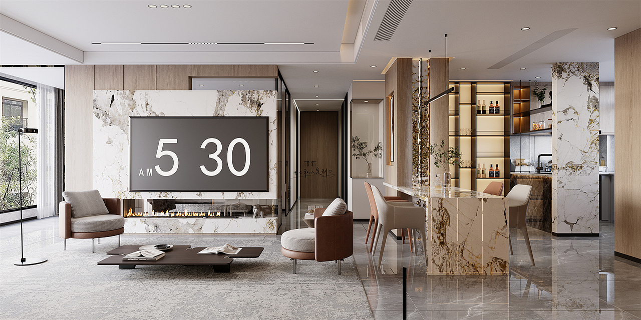 现代风设计,每个空间都精致的恰到好处