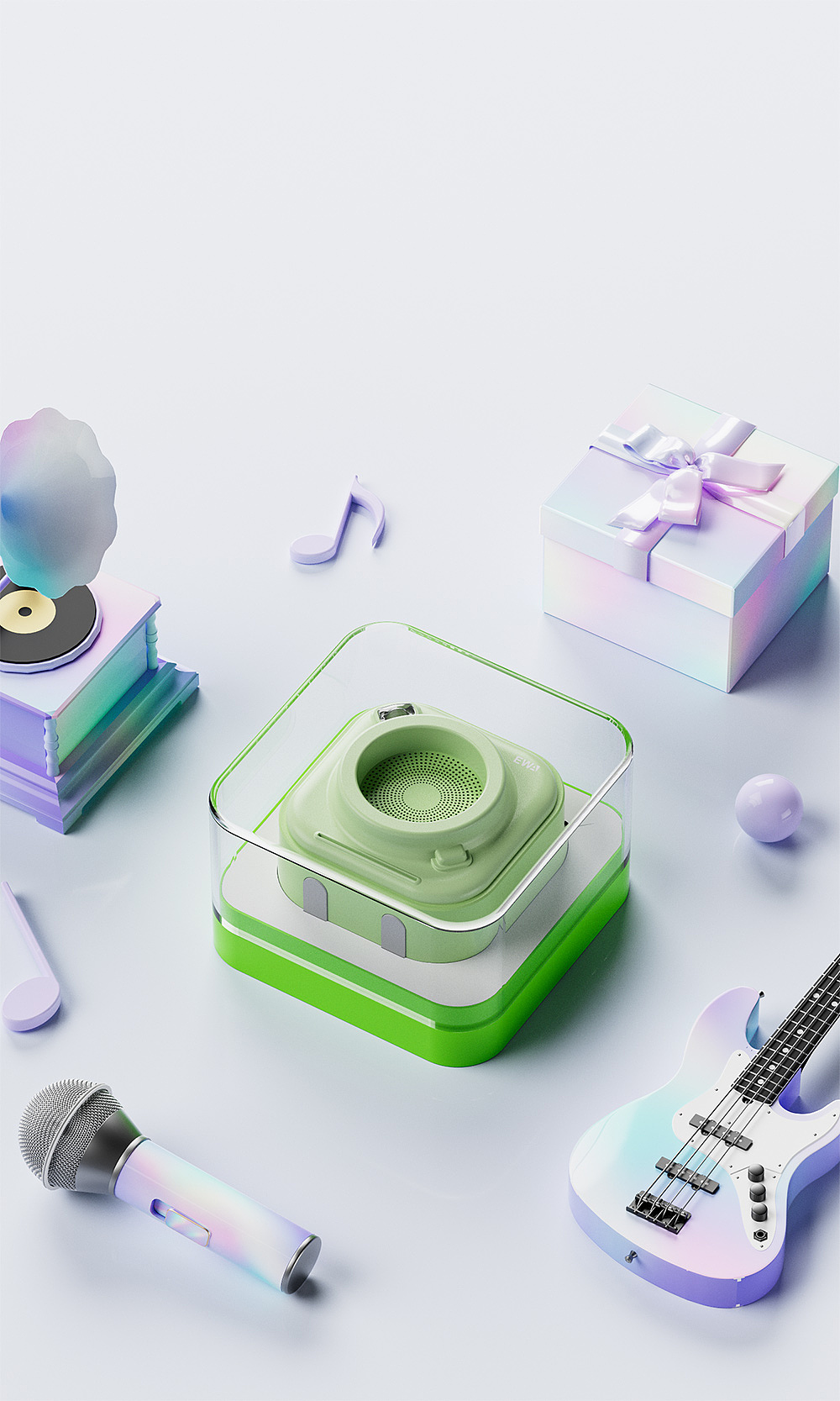 蓝牙音箱渲染合集