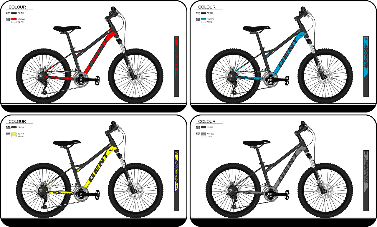 33自行车贴花设计