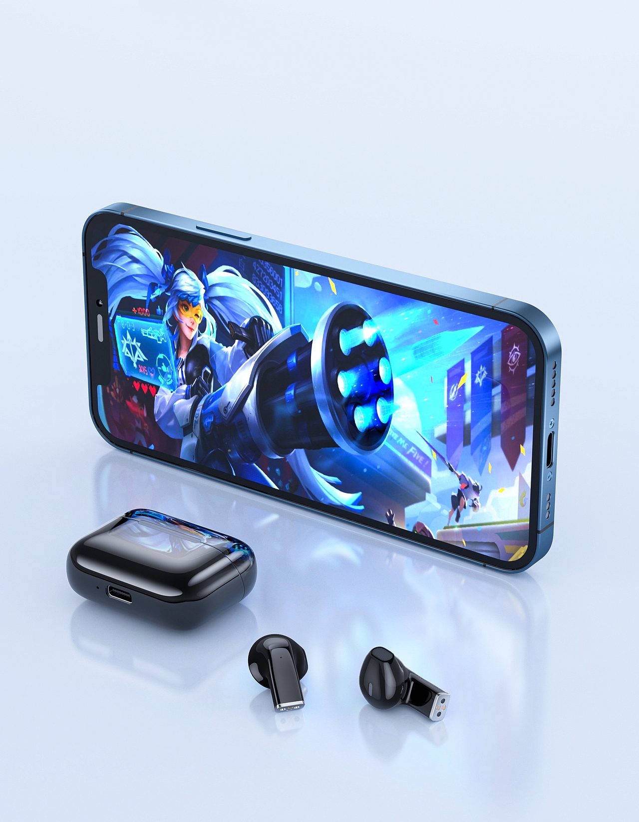 【产品建模渲染】蓝牙耳机/手持风扇