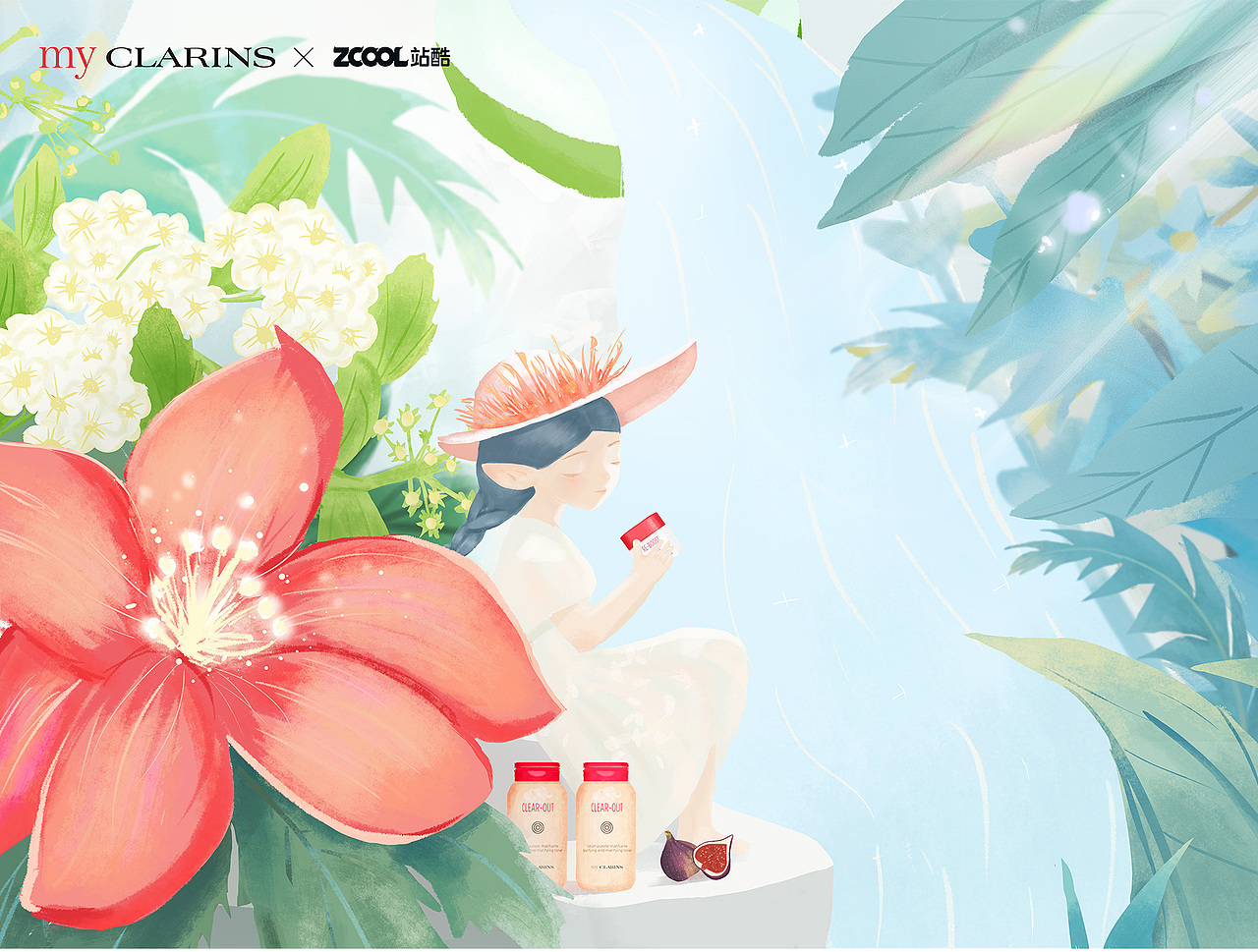 「好食肌长绽放」myCLARINS 环保创意海报