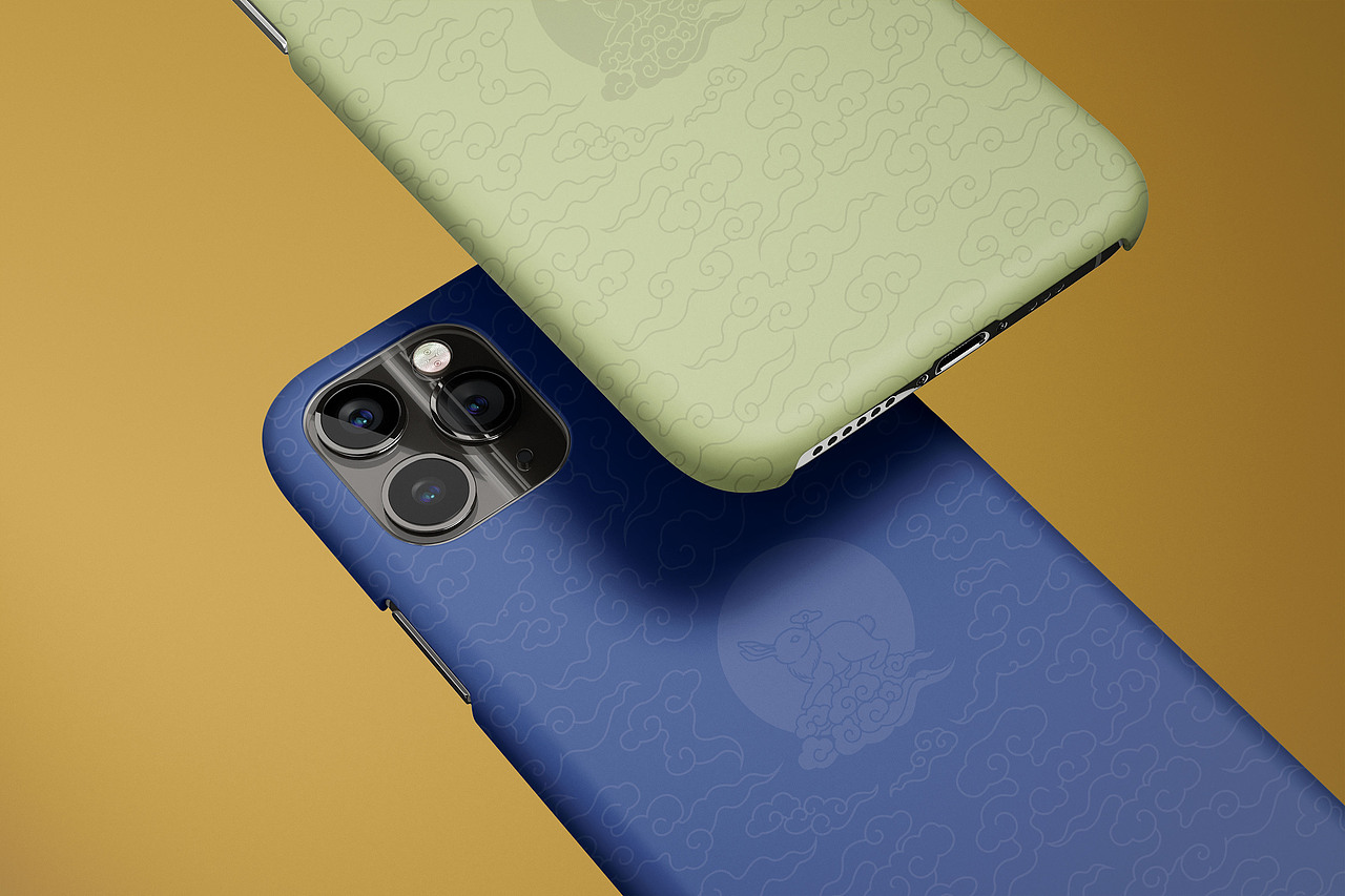 客定 | 兔衔灵芝奔月手机壳&岁寒三友松竹梅龟甲手机壳