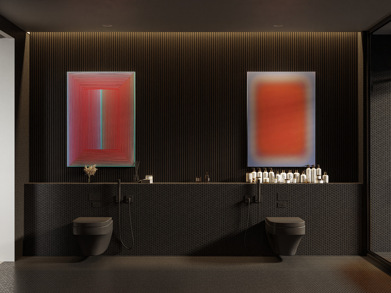 氛围感雨天卧室,想和你爱的人一起进洗手间么。