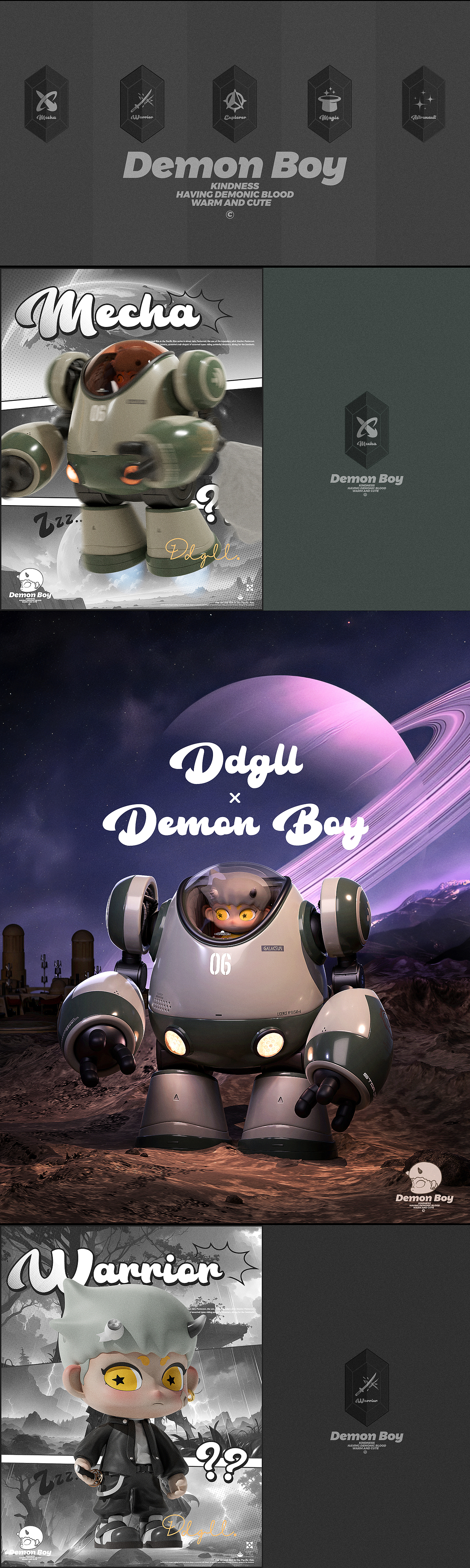原创潮玩ip |【Demon Boy】（图ZMzUxNDM0NTY0） - IP形象 - 站酷设计师DDGL原创素材 - 站酷ZCOOL