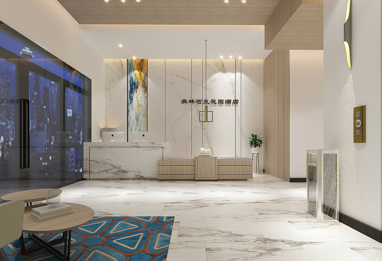 银川装修公司推荐|银川奥林匹克酒店装修设计方案鉴赏（图ZMzM4NzIxMTk2） - 商业空间设计 - 站酷设计师宁夏镹臻工装原创素材 - 站酷ZCOOL