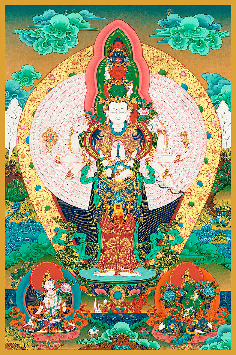 唐卡系列-千手观音