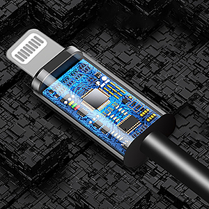 亚马逊苹果MFi认证黑色耳机带线A+页面设计