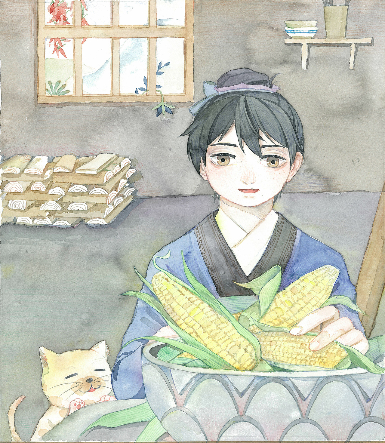 以前的水彩作品{走马故事集}