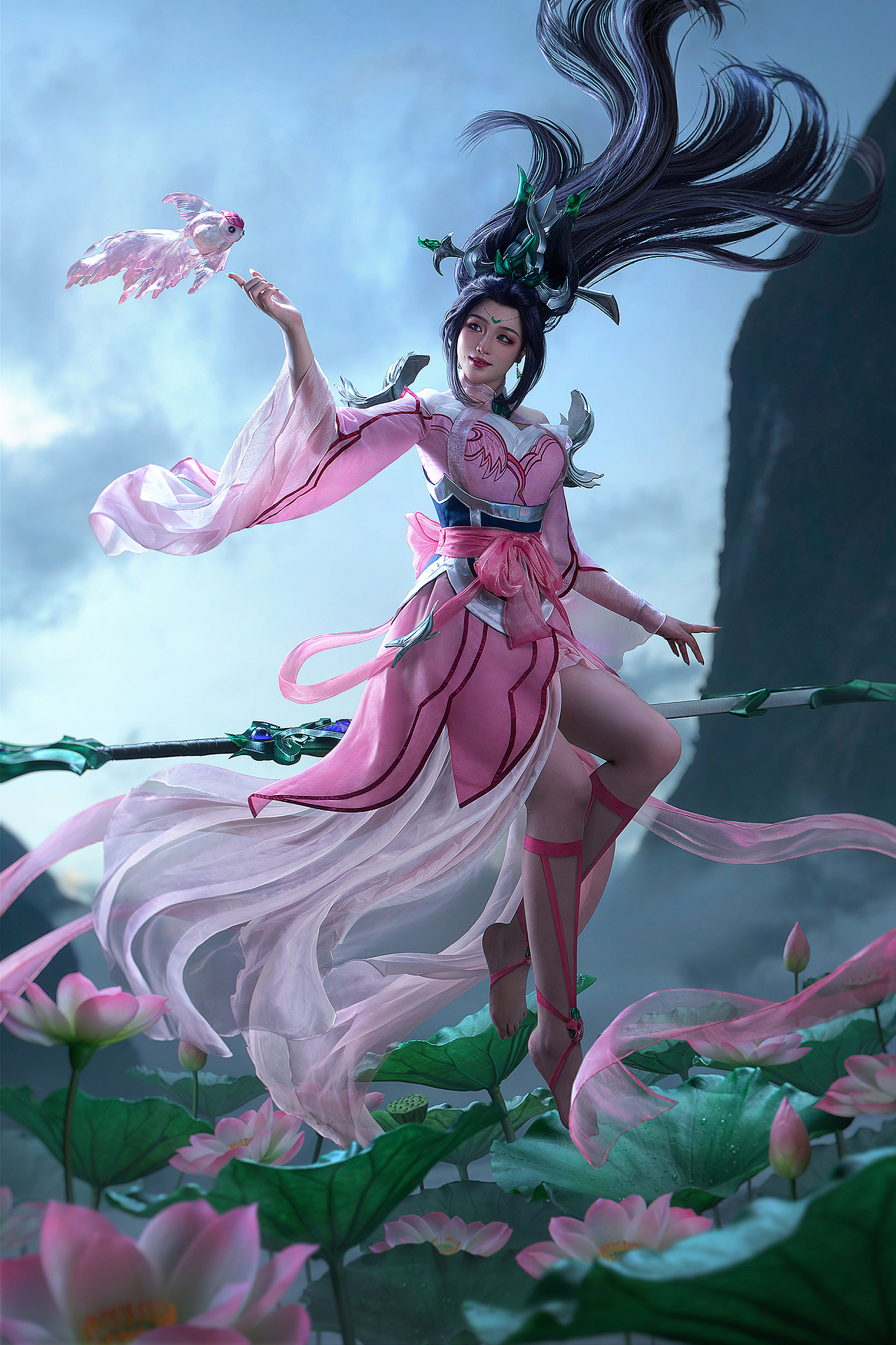 英雄联盟·玉剑传说系列皮肤：风女COSPLAY合成摄影后期（图ZMzE5ODE1NzQ4） - 其他摄影 - 站酷设计师LuAnka原创素材 - 站酷ZCOOL