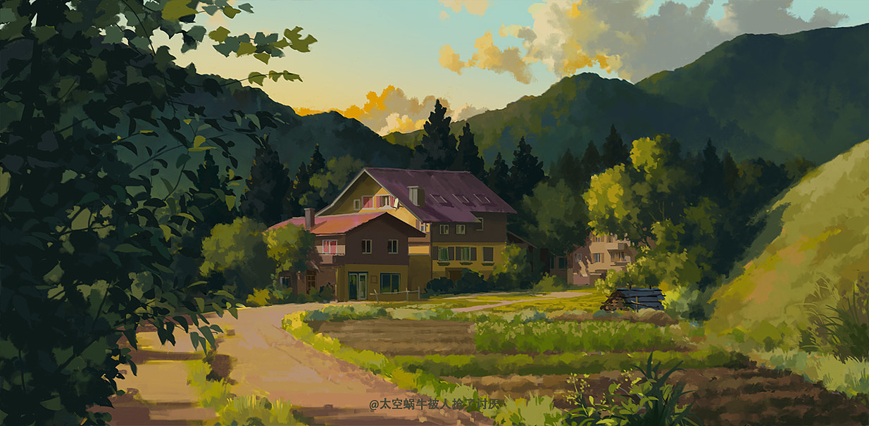 动漫风场景创作