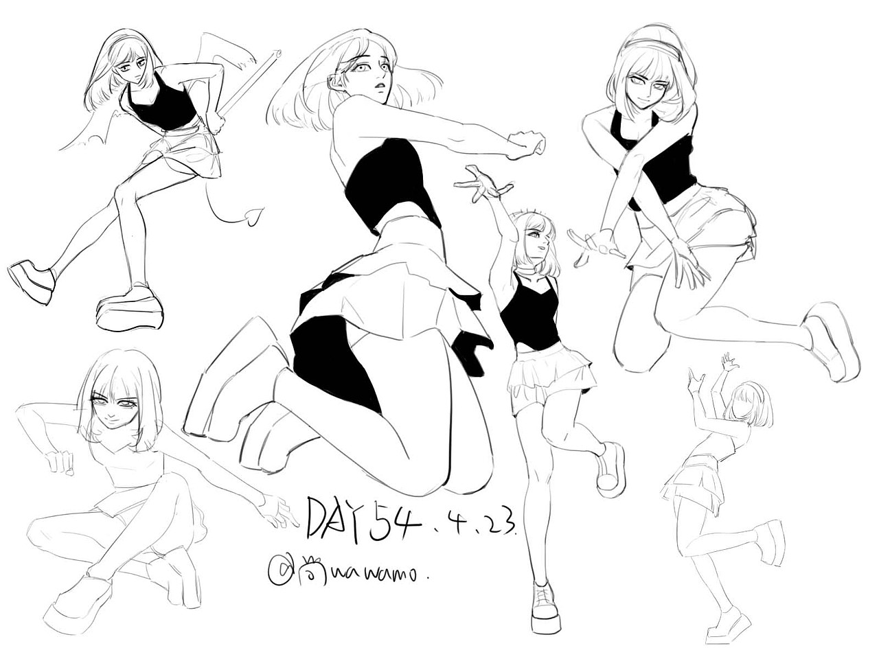 #速写60天挑战赛#Day54@速写班长（图ZMjk4NTA1MjMy） - 创作习作 - 站酷设计师褪色洋流原创素材 - 站酷ZCOOL
