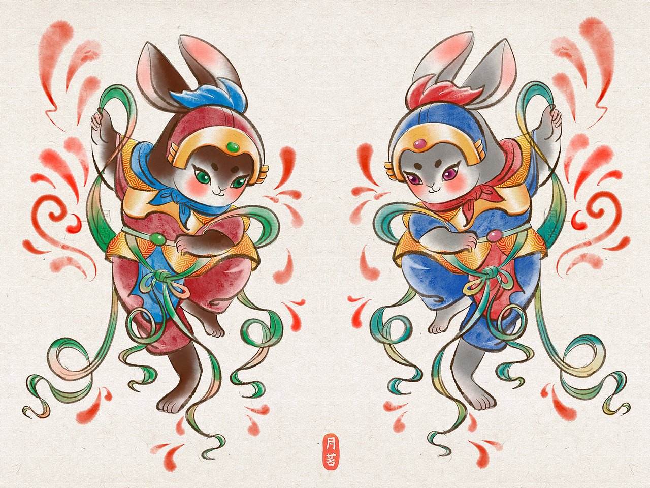 兔年大吉 红包封面（图ZMzI4NzY4NjY4） - 创作习作 - 站酷设计师月茗原创素材 - 站酷ZCOOL