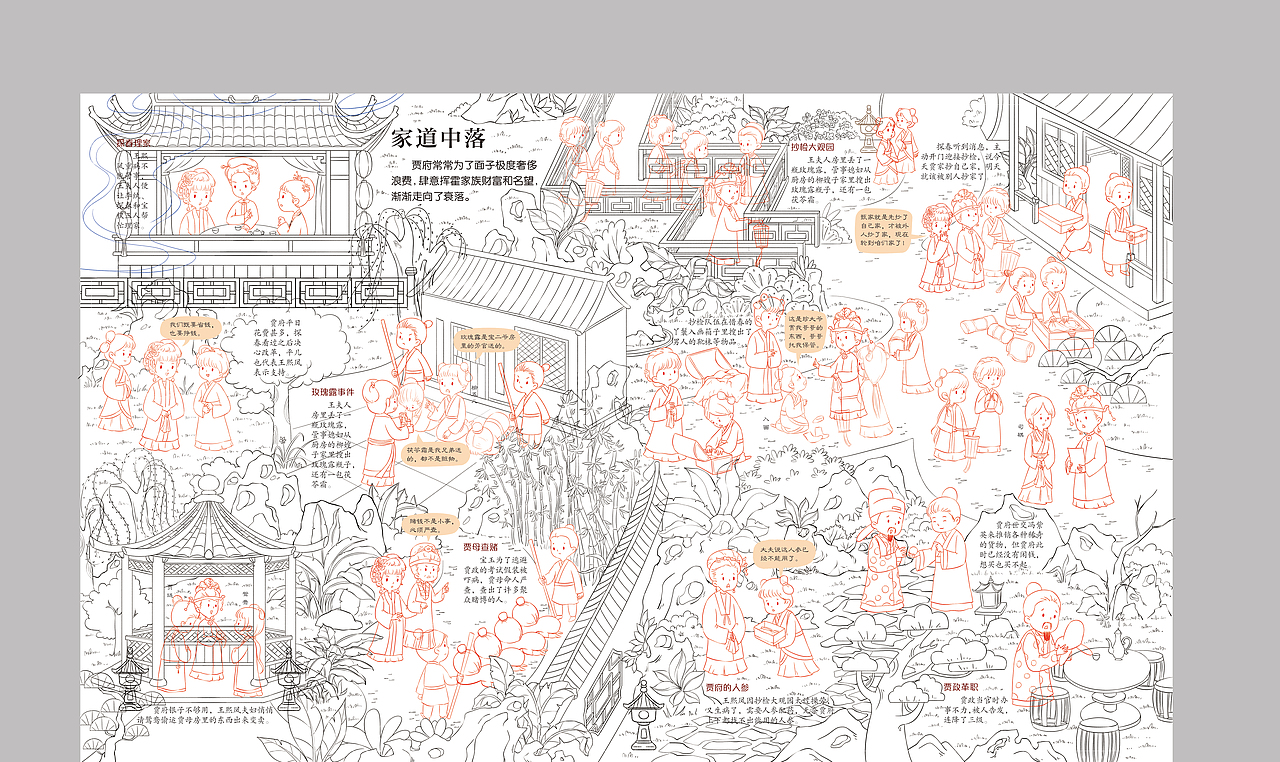 《红楼梦》| 儿童插画翻翻绘本