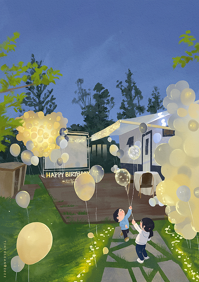 有我陪你长大/60天色彩速涂（图ZMzA0NzY3OTEy） - 创作习作 - 站酷设计师豆丁洋原创素材 - 站酷ZCOOL