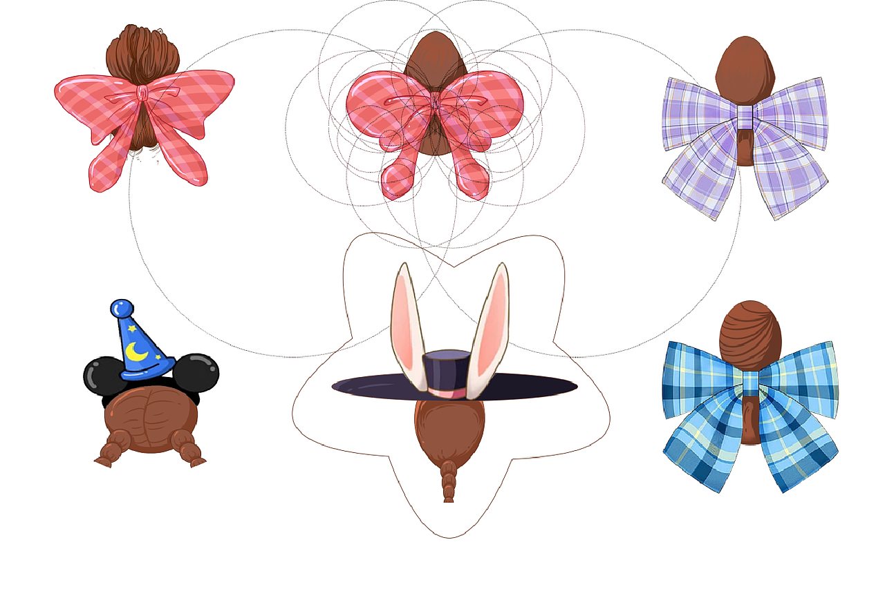 星星与姑娘背影