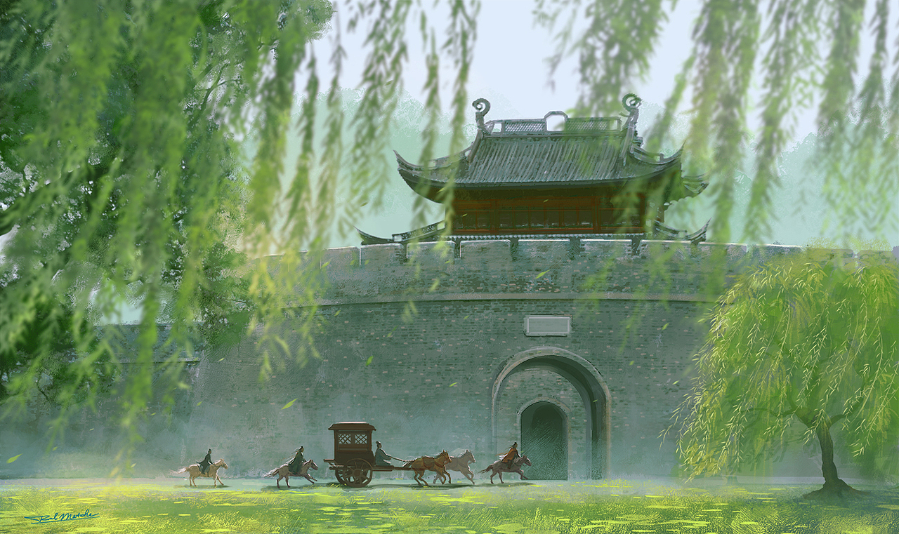 春日终曲（图ZMzQwMjMxODQ0） - 艺术插画 - 站酷设计师RedMatcha_原创素材 - 站酷ZCOOL