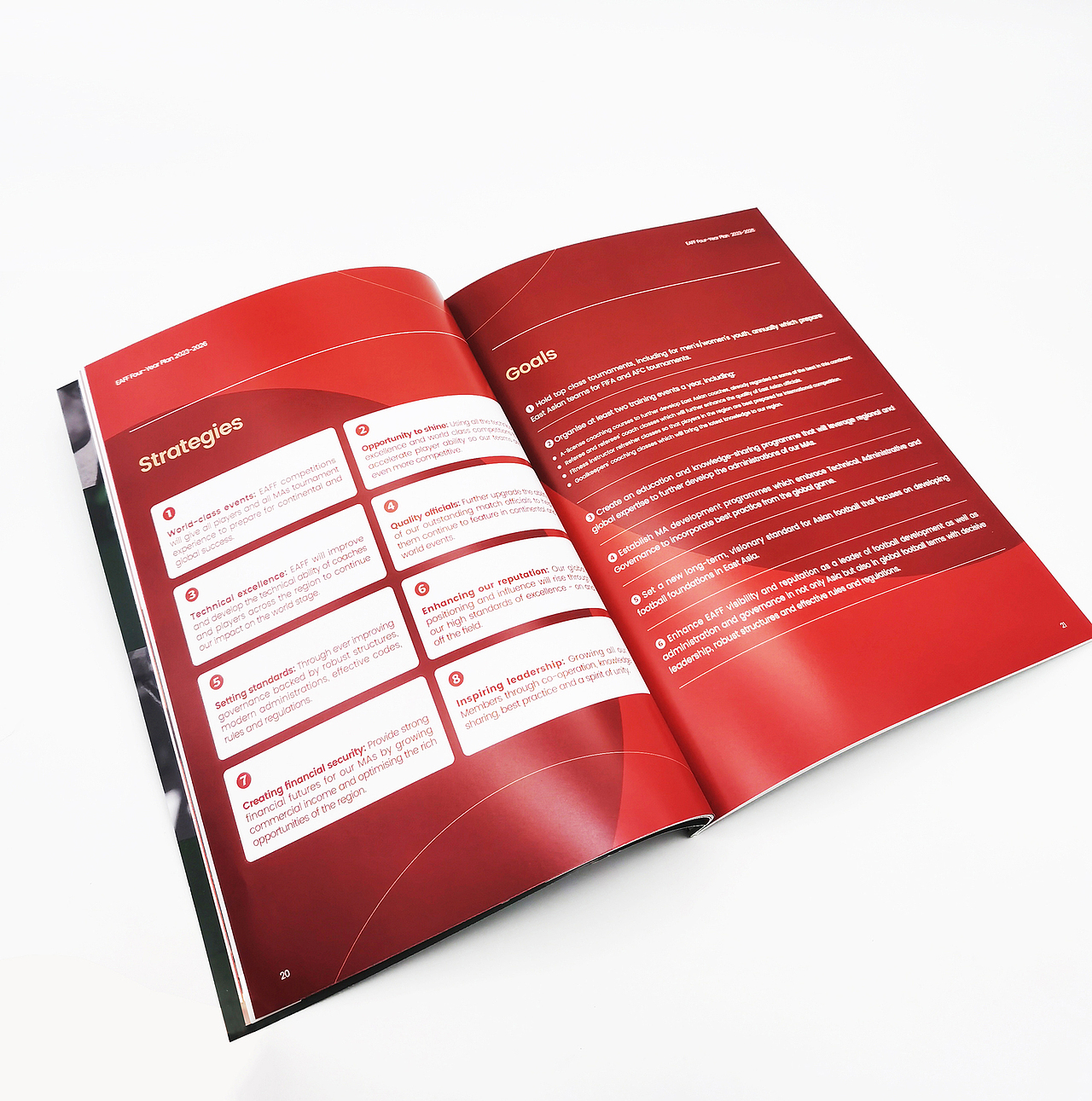 EAFF东亚足球联合会2022年报画册设计（图ZMzQ0MjE5Nzg4） - 书籍/画册 - 站酷设计师橙时品牌设计原创素材 - 站酷ZCOOL
