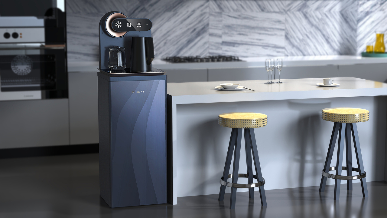 带冷藏保鲜的茶吧机 | 美菱茶吧机设计