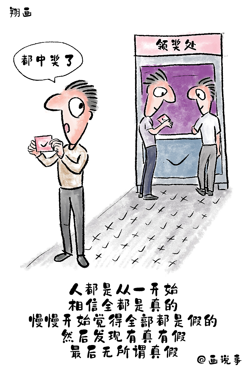 翔画，读书找方向，决定人生选择，生活雕刻，肖像漫画