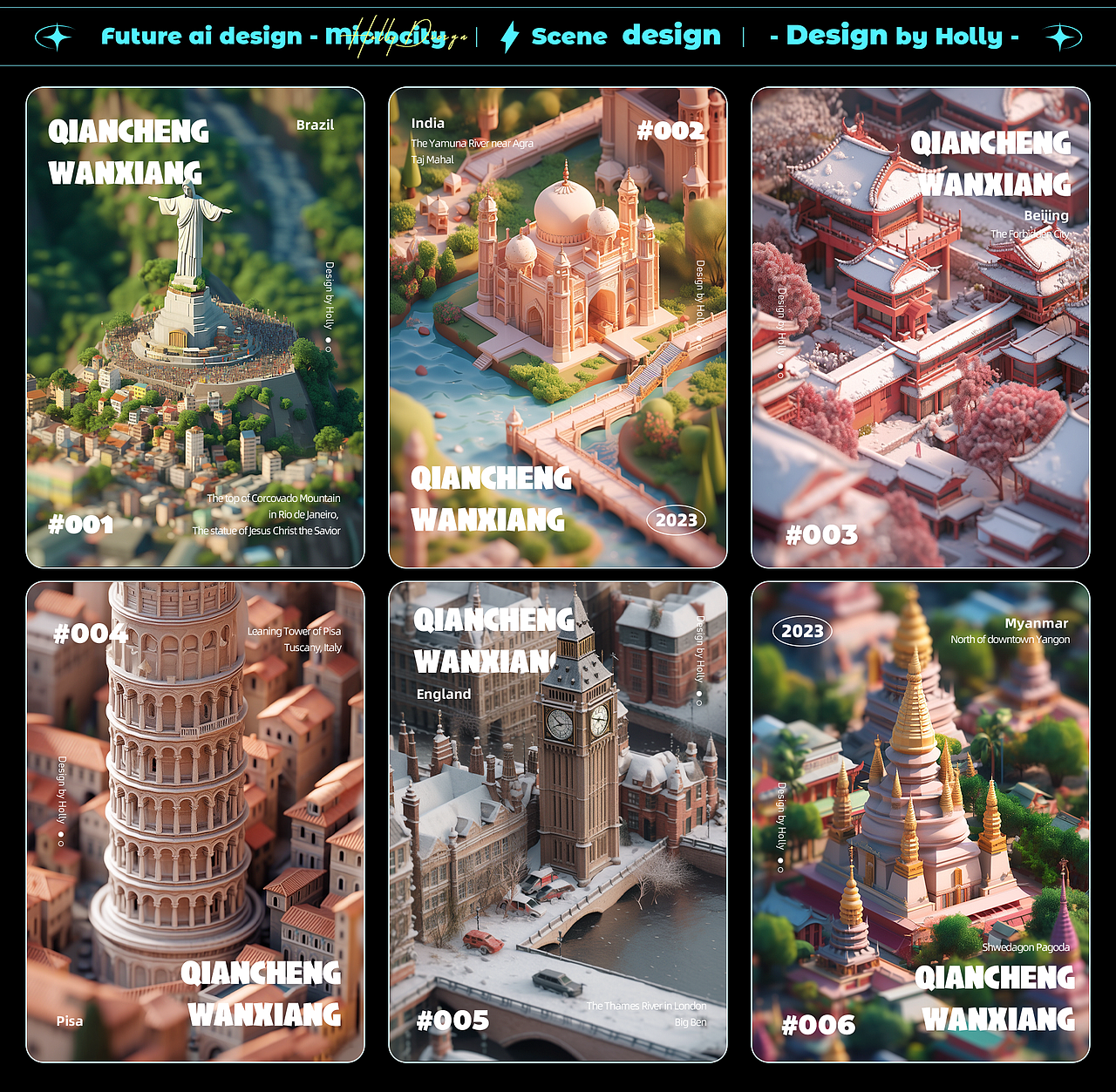 千城万象|一起看世界|微缩城市地标建筑（图ZMzU4NDAyNjEy） - AI作品 - 站酷设计师设计师Holly原创素材 - 站酷ZCOOL