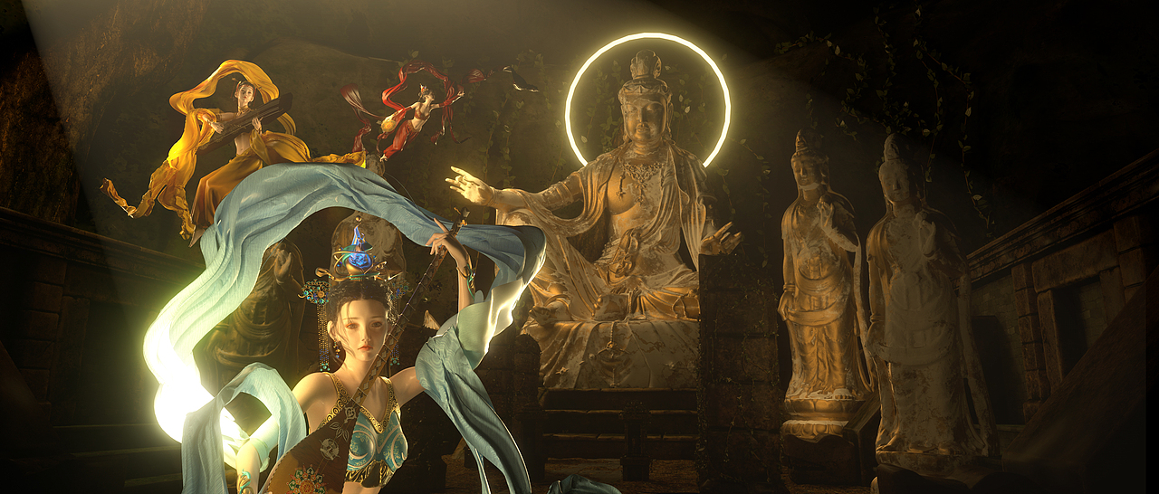 敦煌艺术宣传长图（图ZMzEyNTU5Njk2） - 海报 - 站酷设计师ZC小晓晓原创素材 - 站酷ZCOOL