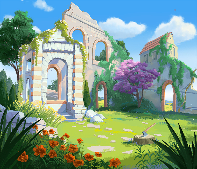 海外休閑游戲場景原畫（圖ZMzA2OTIwODc2） - 商業(yè)插畫 - 站酷設計師Sindy若葉原創(chuàng)素材 - 站酷ZCOOL