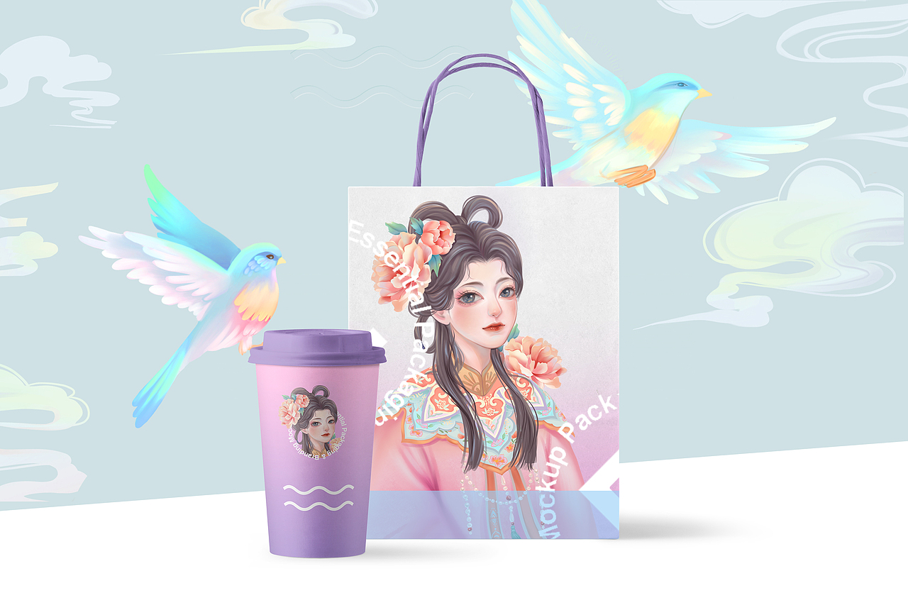 古风创作已商用（图ZMzA5MzIwNTY4） - 商业插画 - 站酷设计师口口韩原创素材 - 站酷ZCOOL